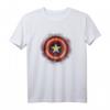 Marvel Captain America Shield Holzprint Graphic T-Shirt - Offiziell lizenziertes Marvel Fan-Shirt