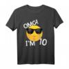 Cooles 10. Geburtstag Junge Emoticon T-Shirt – Perfektes Geschenk für 10-Jährige Kinder, Geburtstag & Weihnachten