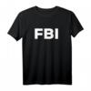 FBI T-Shirt Logo weiß - Federal Bureau of Investigation für Kinder & Erwachsene, patriotisches Outfit für Partys