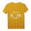 Lustiges HapPanda T-Shirt 'Geh mal Bier holen' für Herren und Damen - Schwarz, Bierliebhaber Geschenk