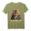 Rockabilly Cat Rock n Roll Musik Retro Katze T-Shirt – Perfekt für 50er & 60er Jahre Fans, Partys & Vintage Liebhaber