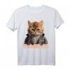 Rockabilly Cat Rock n Roll Musik Retro Katze T-Shirt – Perfekt für 50er & 60er Jahre Fans, Partys & Vintage Liebhaber