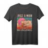 Just A Man Who Loves Donuts - Lustiges Pinky & Stinky T-Shirt mit Sex Spruch für Erwachsene, Party & Junggesellenabschied