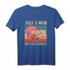 Just A Man Who Loves Donuts - Lustiges Pinky & Stinky T-Shirt mit Sex Spruch für Erwachsene, Party & Junggesellenabschied
