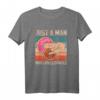 Just A Man Who Loves Donuts - Lustiges Pinky & Stinky T-Shirt mit Sex Spruch für Erwachsene, Party & Junggesellenabschied