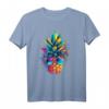 Ananas trägt Sonnenbrille und genießt den Party Urlaub T-Shirt – Buntes Festival- und Sommer-Design, perfekt für Obstliebhaber und Veganer