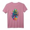 Ananas trägt Sonnenbrille und genießt den Party Urlaub T-Shirt – Buntes Festival- und Sommer-Design, perfekt für Obstliebhaber und Veganer
