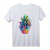 Ananas trägt Sonnenbrille und genießt den Party Urlaub T-Shirt – Buntes Festival- und Sommer-Design, perfekt für Obstliebhaber und Veganer