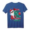Ich Bin Nur Zum Essen Hier! Lustiges Weihnachtsmann T-Shirt mit Spruch für Frohe Weihnachten, Kurzarm, perfekt für Kinder, Damen und Herren in der Weihnachtszeit