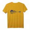 Guitar Lake Reflections Musik- und Gitarrenliebhaber T-Shirt – Landschaftsdesign mit Gitarre, ideal für Musiker, Gitarristen & Naturfreunde