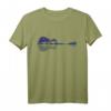 Guitar Lake Reflections Musik- und Gitarrenliebhaber T-Shirt – Landschaftsdesign mit Gitarre, ideal für Musiker, Gitarristen & Naturfreunde