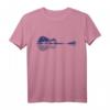 Guitar Lake Reflections Musik- und Gitarrenliebhaber T-Shirt – Landschaftsdesign mit Gitarre, ideal für Musiker, Gitarristen & Naturfreunde