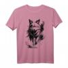 Modisches Wolf T-Shirt mit blauen Augen im künstlerischen Design – Stylisches Tiermotiv für Wolf-Fans und Naturbegeisterte