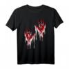 Blutige Hände mit Blutspritzern T-Shirt – Gruseliges Halloween Kostüm & Party-Outfit für Zombiejäger, Vampire & mehr
