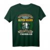 Unterschätze niemals einen alten Mann mit Fahrrad T-Shirt – Perfektes Geschenk für Radfahrer, Mountainbiker & Ruhestandsabenteuer in den Alpen