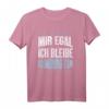 Hamburg Fan Fußball T-Shirt - Mir Egal Ich Bleibe Fußballfan Geschenk für Fans und Fanclub-Mitglieder