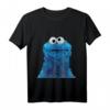 Krümelmonster Fotokopf T-Shirt - Offizielles Lizenzprodukt der US-Sesamstraße für Fans & Sammler