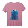 Krümelmonster Fotokopf T-Shirt - Offizielles Lizenzprodukt der US-Sesamstraße für Fans & Sammler