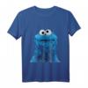 Krümelmonster Fotokopf T-Shirt - Offizielles Lizenzprodukt der US-Sesamstraße für Fans & Sammler