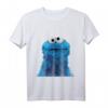 Krümelmonster Fotokopf T-Shirt - Offizielles Lizenzprodukt der US-Sesamstraße für Fans & Sammler