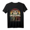 Retro Kassetten Tape Jahrgang 1975 T-Shirt - Perfektes Geschenk für Geburtstagskinder, Musikliebhaber & Vintage-Style Fans