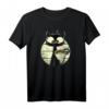 Kaffeekatze Süßes Retro Vintage Katzen T-Shirt mit Sonnenuntergang & Kaffeetasse – Perfektes Geschenk für Katzenliebhaber, Katzenmama & Katzenpapa