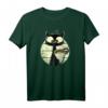 Kaffeekatze Süßes Retro Vintage Katzen T-Shirt mit Sonnenuntergang & Kaffeetasse – Perfektes Geschenk für Katzenliebhaber, Katzenmama & Katzenpapa