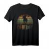 Retro Cowboy T-Shirt – Perfektes Geschenk für Western-Fans, Cowboys und Cowgirls für Geburtstage & Weihnachten