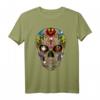 Sugar Skull Blumen Day Of The Dead Dia Muertos T-Shirt – Perfektes Geschenk für Halloween, Día de Los Muertos & Liebhaber Totenkopf-Design