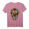 Sugar Skull Blumen Day Of The Dead Dia Muertos T-Shirt – Perfektes Geschenk für Halloween, Día de Los Muertos & Liebhaber Totenkopf-Design