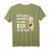 Bitte nicht schubsen ich habe Bier in der Hand T-Shirt – Lustiges Bier Spruch T-Shirt für Partys, Männer & Bierliebhaber