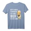 Bitte nicht schubsen ich habe Bier in der Hand T-Shirt – Lustiges Bier Spruch T-Shirt für Partys, Männer & Bierliebhaber