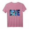 Gerätetauchen Tauchen Taucher Schatten tief Schwim T-Shirt – Stylisches Wassersport-Shirt für Taucher und Tauchfans