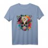Dia De Los Muertos Deko Mexikanischer Kopf Sugar Skull T-Shirt – Kulturelles Design für Feierlichkeiten & Dekorationen