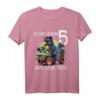 Kinder Jungen Geburtstag Dino Monstertruck T-Shirt – Perfekt für den 5. Geburtstag, Dinosaurier und Monstertruck Design