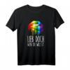 LGBTQ Regenbogen T-Shirt mit Kussmund – Unterstütze den Pride Month und zeige deine Liebe