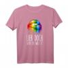 LGBTQ Regenbogen T-Shirt mit Kussmund – Unterstütze den Pride Month und zeige deine Liebe