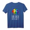 LGBTQ Regenbogen T-Shirt mit Kussmund – Unterstütze den Pride Month und zeige deine Liebe