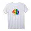 LGBTQ Regenbogen T-Shirt mit Kussmund – Unterstütze den Pride Month und zeige deine Liebe
