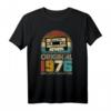 1976 Jahrgang Geburtstag Retro Vintage Herren Damen Geschenk T-Shirt - Lustiges Geschenk zum 46. Geburtstag mit Kassette Motiv