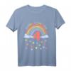 Kinder Ich bin 4 Jahre vierter Geburtstag Regenbogen T-Shirt – Buntes Geburtstagsoutfit für kleine Feiernde