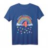 Kinder Ich bin 4 Jahre vierter Geburtstag Regenbogen T-Shirt – Buntes Geburtstagsoutfit für kleine Feiernde
