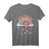 Kinder Ich bin 4 Jahre vierter Geburtstag Regenbogen T-Shirt – Buntes Geburtstagsoutfit für kleine Feiernde