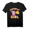 Peppa Pig Birthday Girl Confetti Celebration T-Shirt - Offiziell lizenzierte Kindergeburtstagskleidung für Mädchen