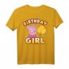 Peppa Pig Birthday Girl Confetti Celebration T-Shirt - Offiziell lizenzierte Kindergeburtstagskleidung für Mädchen