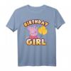 Peppa Pig Birthday Girl Confetti Celebration T-Shirt - Offiziell lizenzierte Kindergeburtstagskleidung für Mädchen