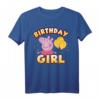 Peppa Pig Birthday Girl Confetti Celebration T-Shirt - Offiziell lizenzierte Kindergeburtstagskleidung für Mädchen