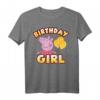 Peppa Pig Birthday Girl Confetti Celebration T-Shirt - Offiziell lizenzierte Kindergeburtstagskleidung für Mädchen