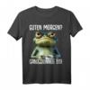 Guten Morgen! Dünnes Eis Kaffee Spruch T-Shirt – Lustiges Geschenk für Morgenmuffel, Katzenliebhaber & Ironiesüchtige