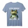Guten Morgen! Dünnes Eis Kaffee Spruch T-Shirt – Lustiges Geschenk für Morgenmuffel, Katzenliebhaber & Ironiesüchtige